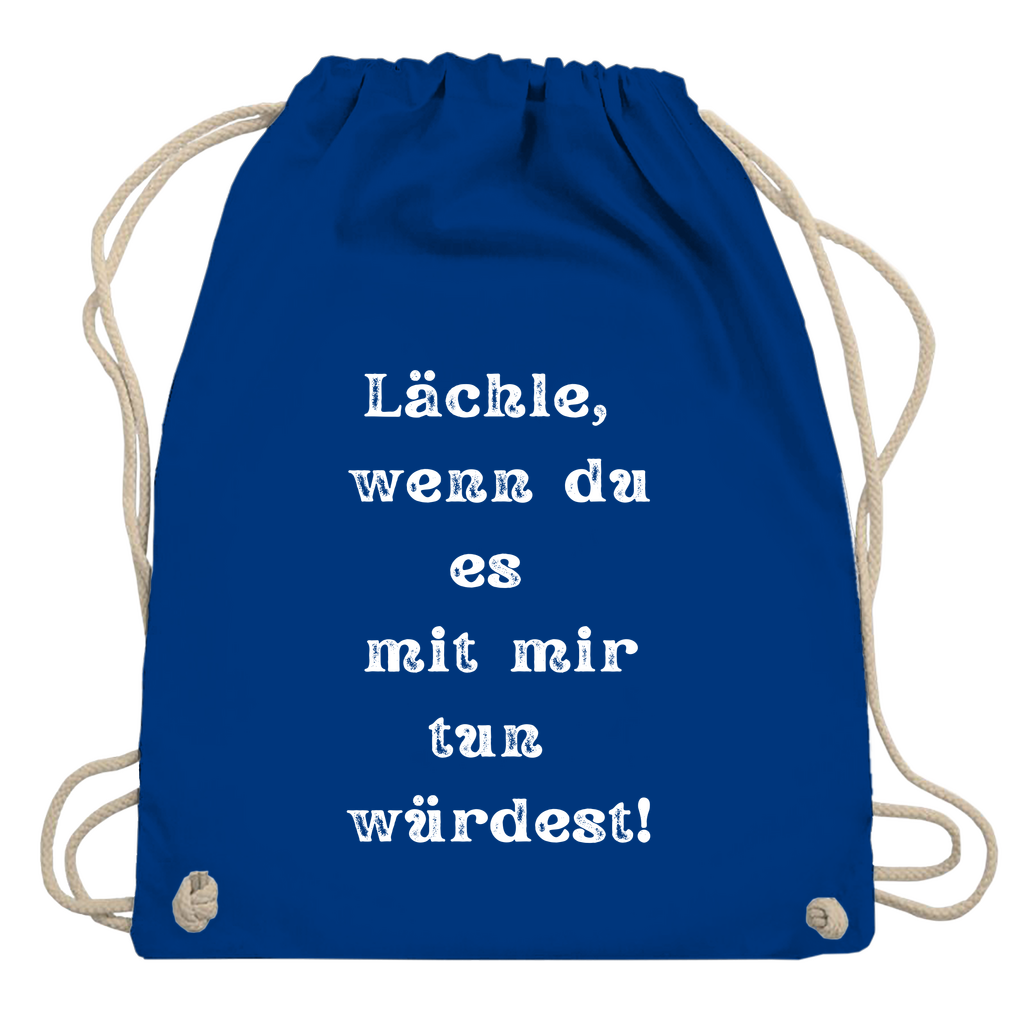 Turnbeutel "Lächle wenn du mit"
