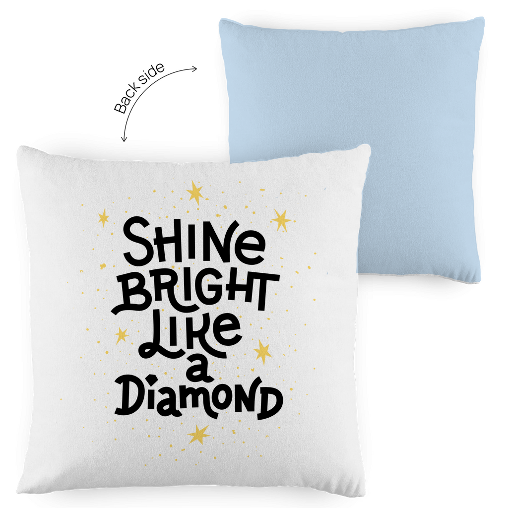Kopfkissen zweifarbig "Shine bright like a Diamond" - Grafikmagie