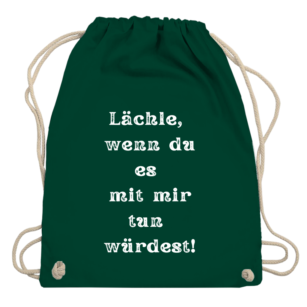 Turnbeutel "Lächle wenn du mit"