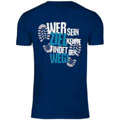 Herren T-Shirt "Wer sein Ziel kennt" - Grafikmagie
