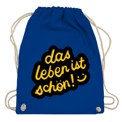 Turnbeutel "das Leben ist schön"