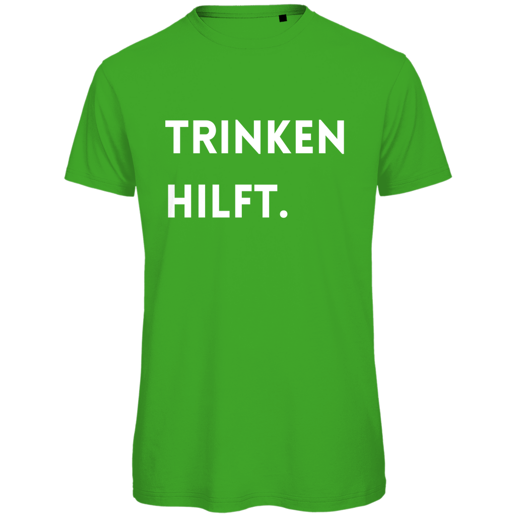 Herren T-Shirt "Trinken hilft" - Grafikmagie