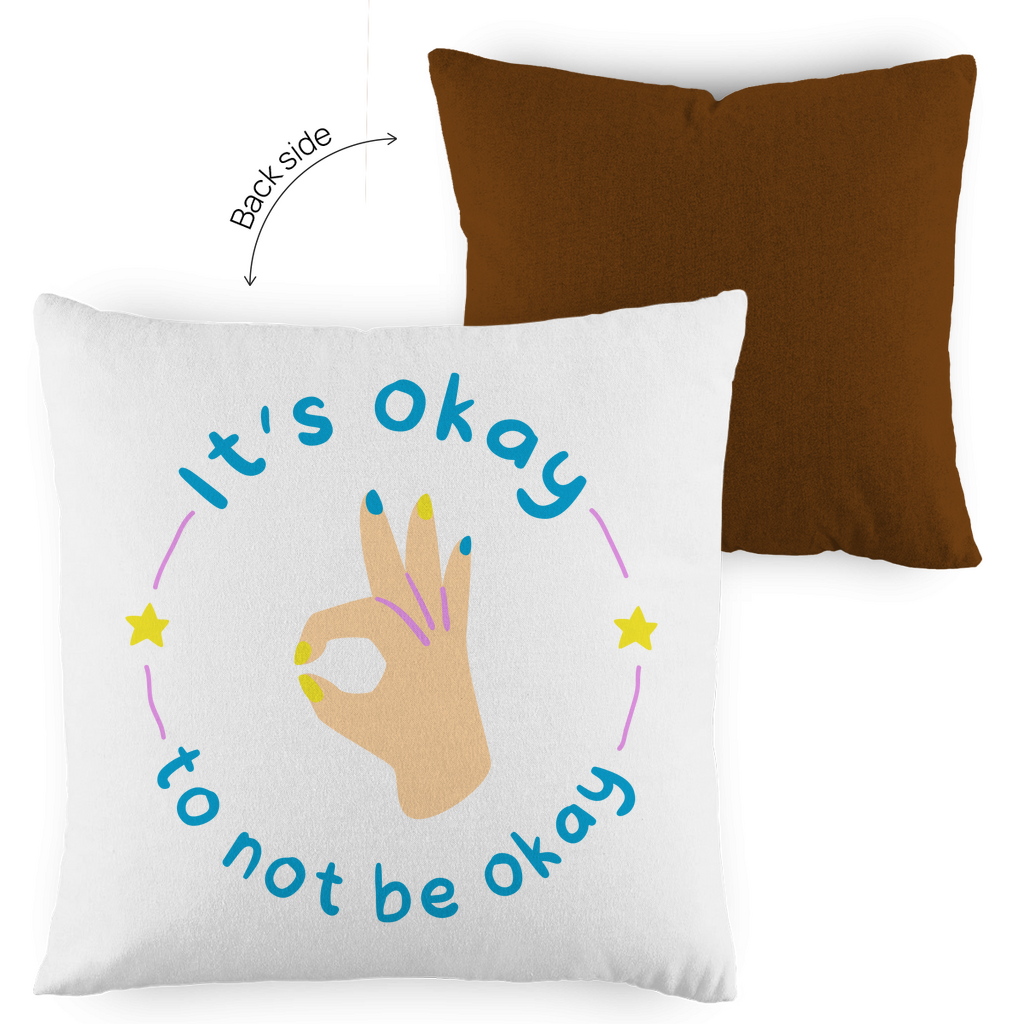 Kopfkissen zweifarbig "its Okay" - Grafikmagie