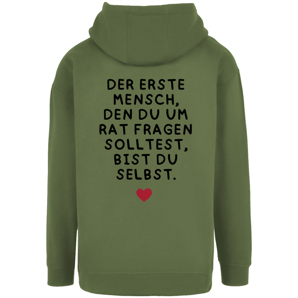 Unisex Oversize Hoodie "Der erste Mensch.."