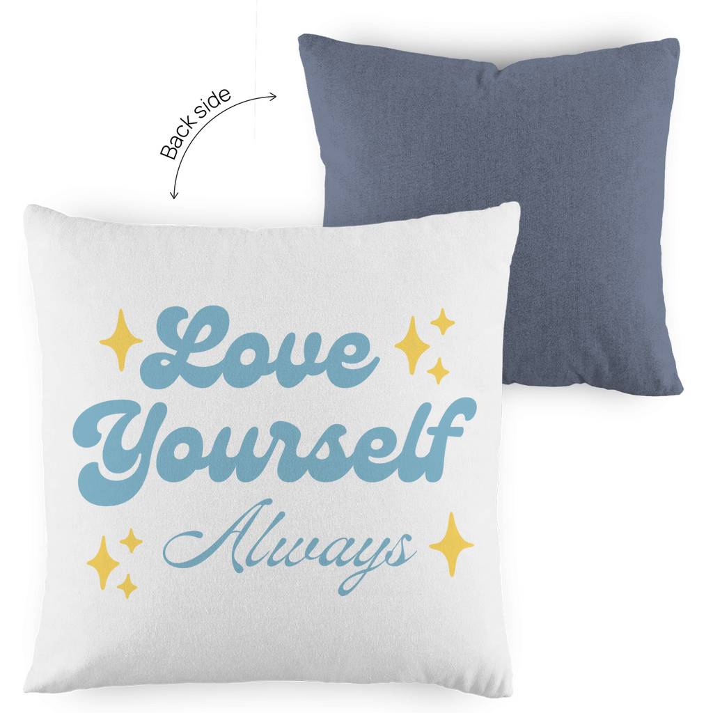 Kopfkissen zweifarbig "Love yourself Always" - Grafikmagie