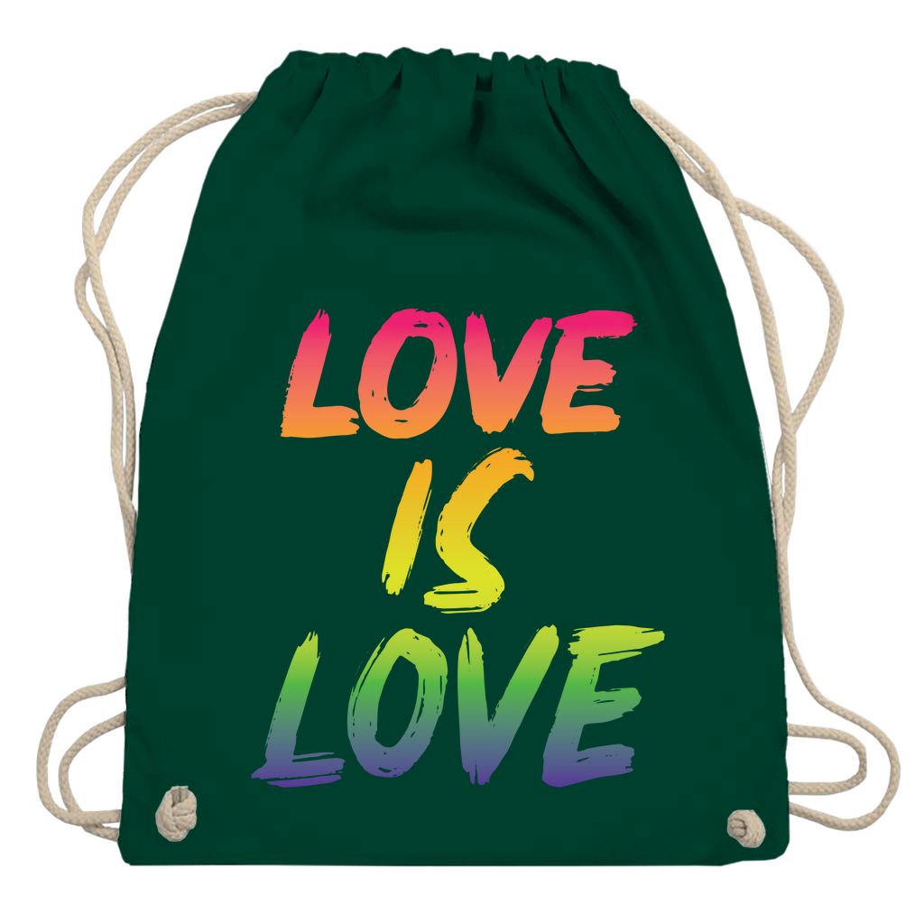 Turnbeutel "Love is Love"