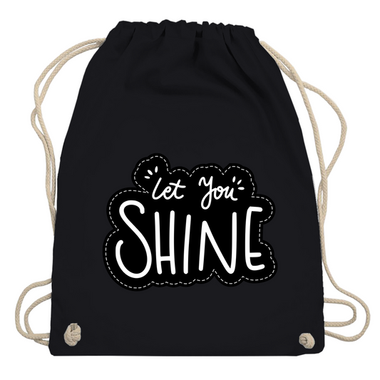 Turnbeutel "Let you shine"
