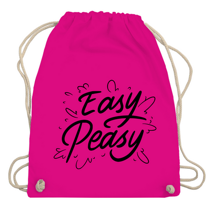 Turnbeutel "Easy peasy"