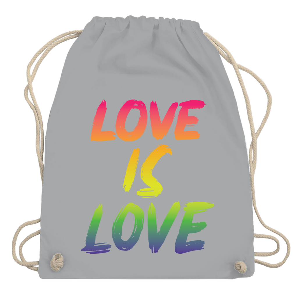 Turnbeutel "Love is Love"