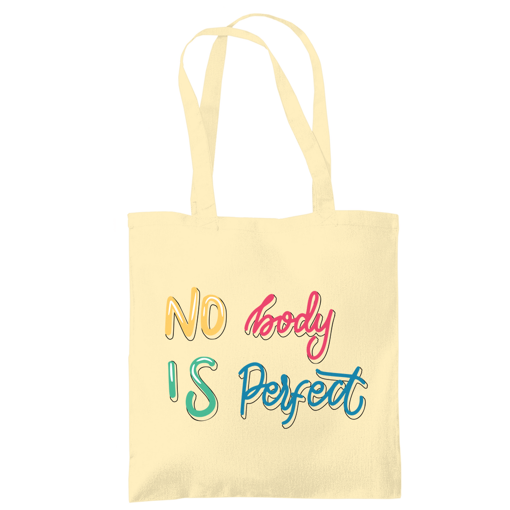 Tragetasche "No body is perfekt"