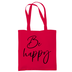 Tragetasche "Be Happy" - Grafikmagie