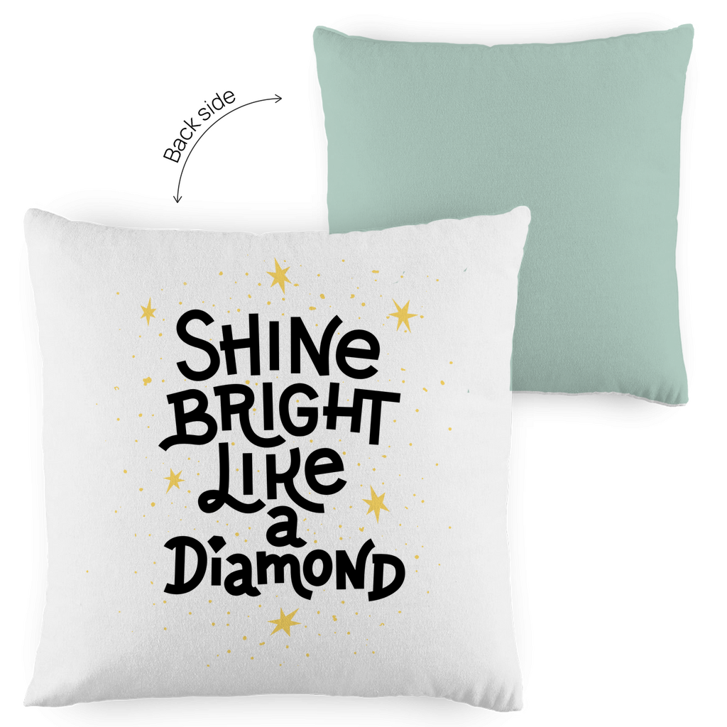 Kopfkissen zweifarbig "Shine bright like a Diamond" - Grafikmagie