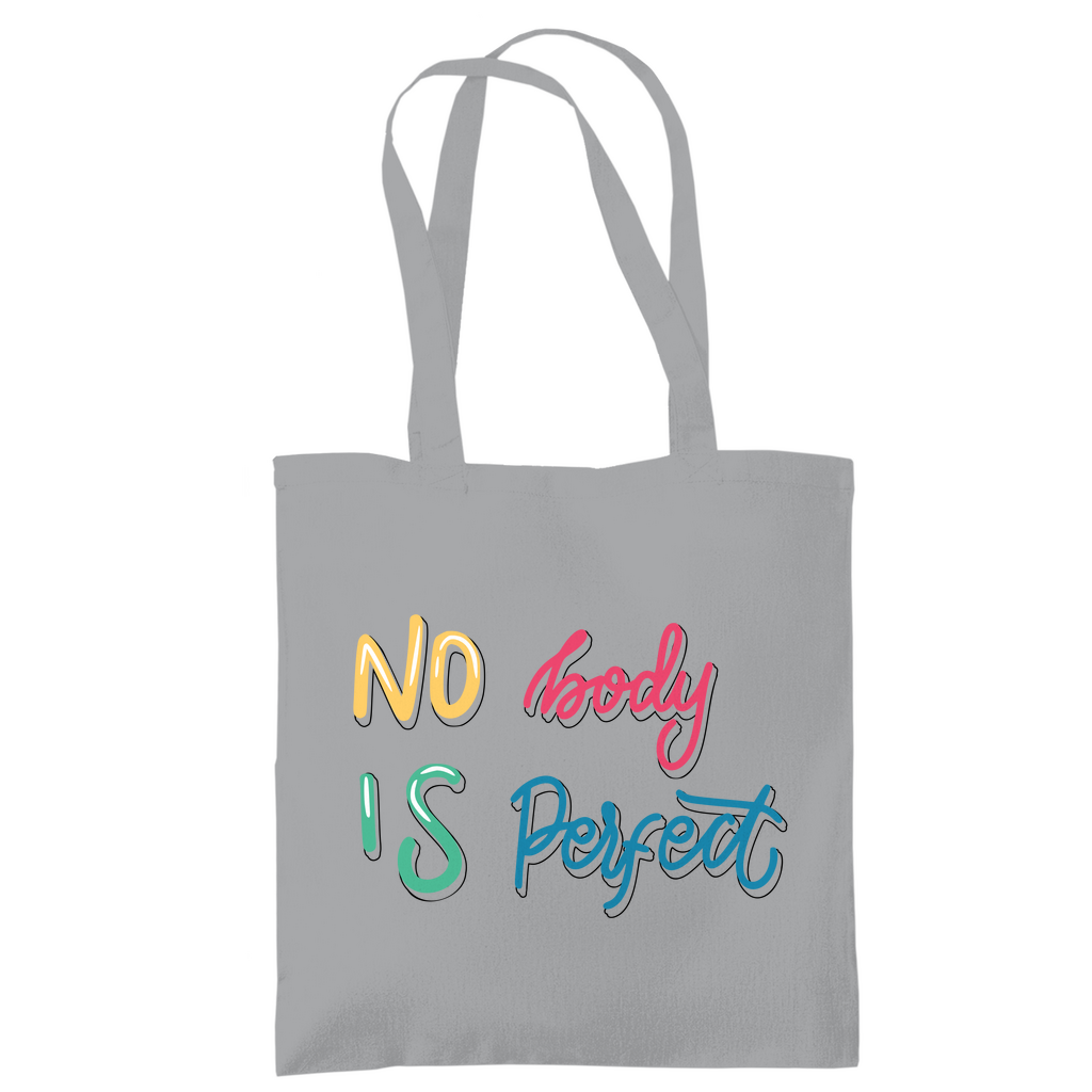 Tragetasche "No body is perfekt"
