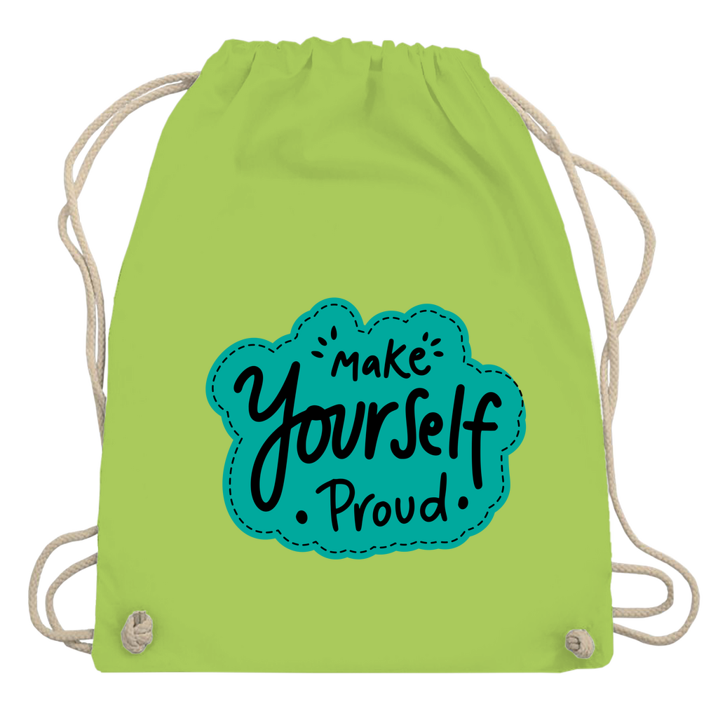 Turnbeutel "Make youself proud"