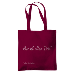 Tragetasche "Hier ist alles drin" - Grafikmagie