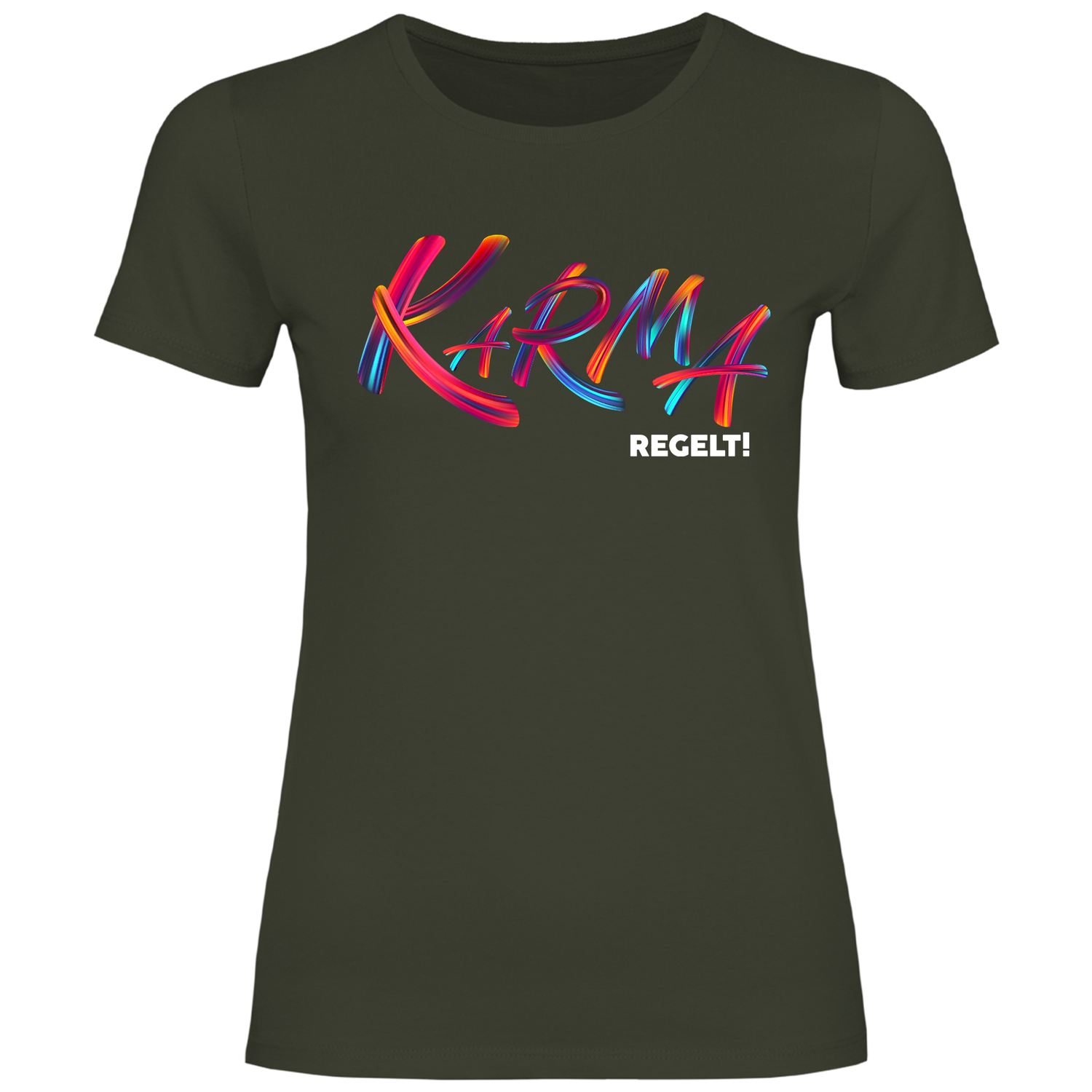 Karma regelt Slim-Fit T-Shirt