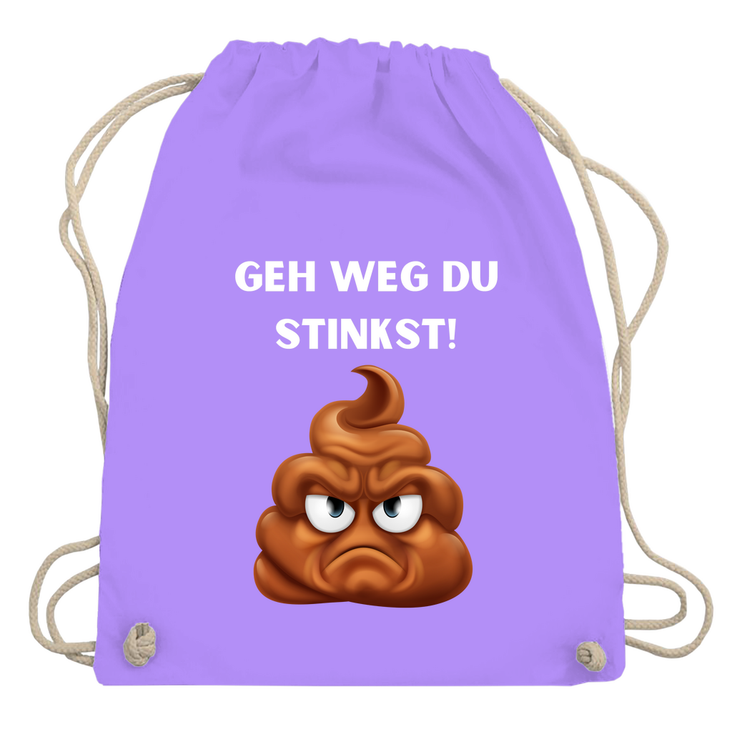 Turnbeutel "Geh weg du stinkst"