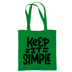 Tragetasche "Keep it Simple" - Grafikmagie