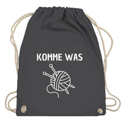 Turnbeutel "Komme was Wolle"