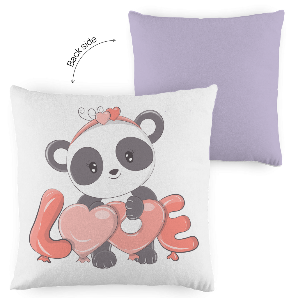 Kopfkissen zweifarbig "Love Panda" - Grafikmagie
