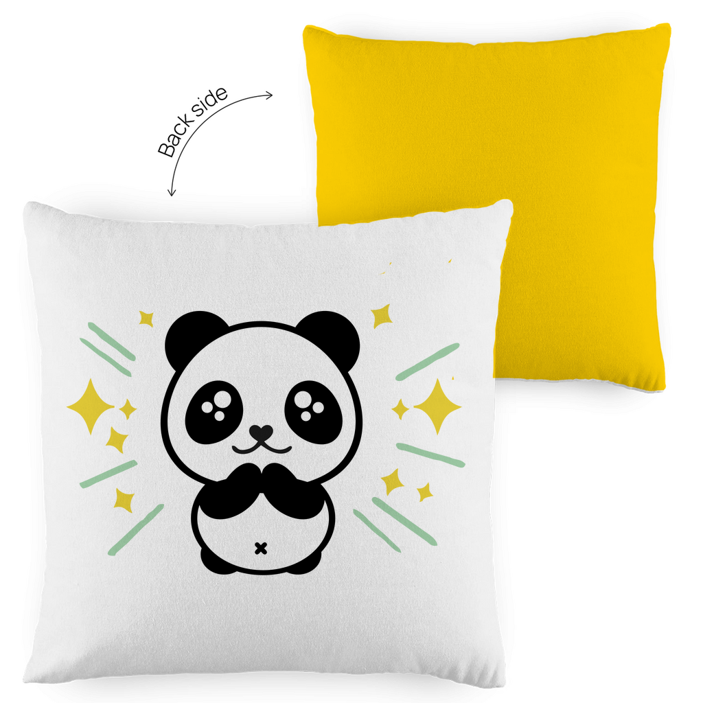 Kopfkissen zweifarbig "Panda" - Grafikmagie
