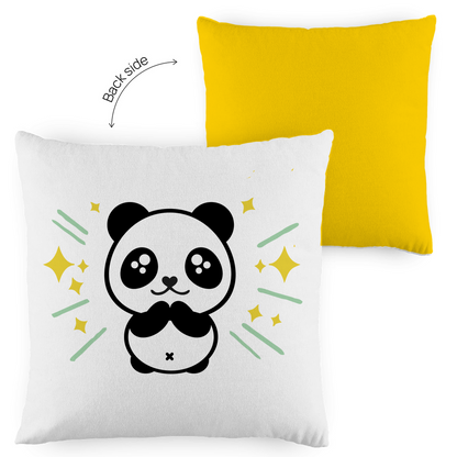 Kopfkissen zweifarbig "Panda" - Grafikmagie