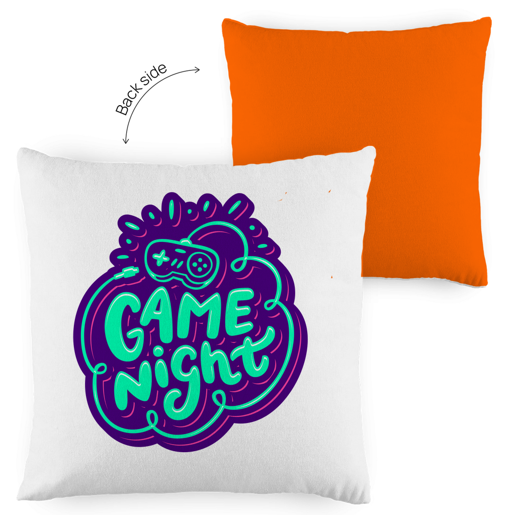 Kopfkissen zweifarbig "Game Night" - Grafikmagie