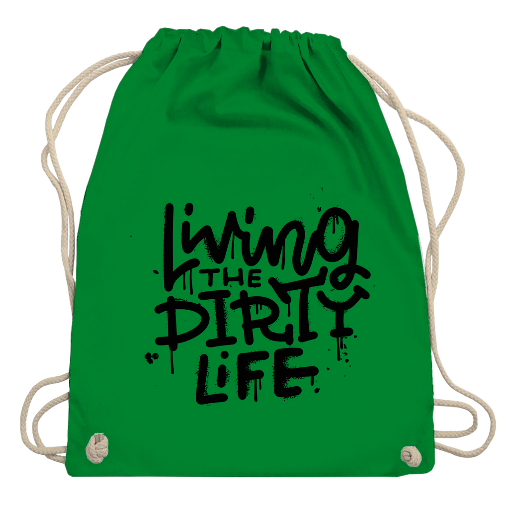 Turnbeutel "Living the dity life"