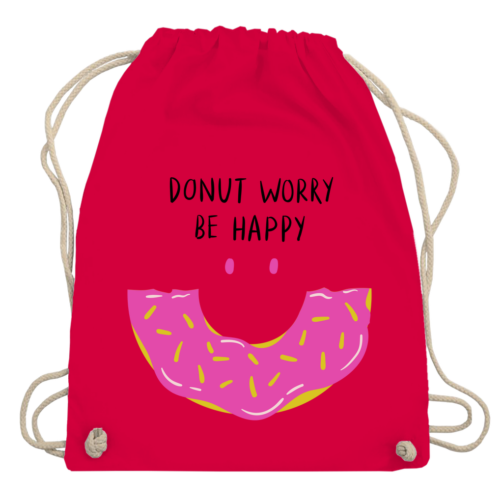Turnbeutel "Donut worry be happy"