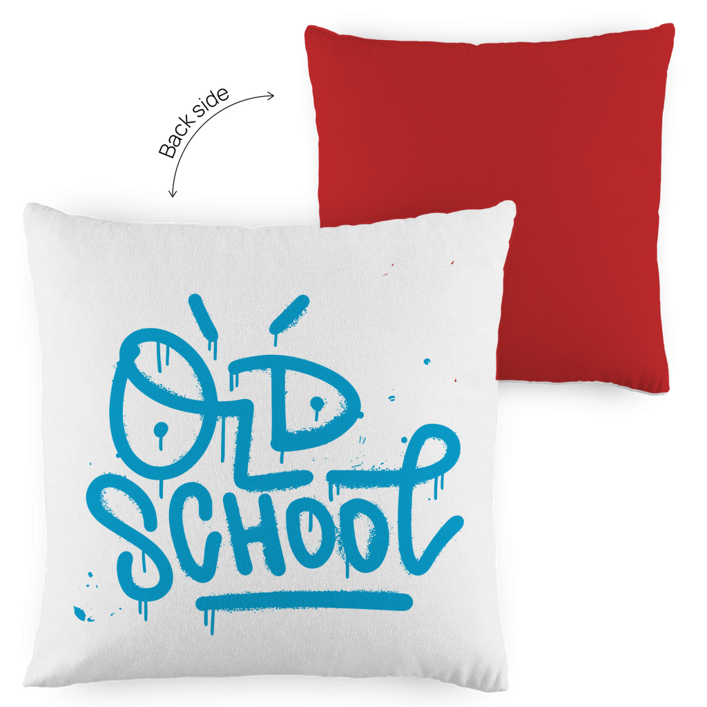 Kopfkissen zweifarbig "Old School" - Grafikmagie
