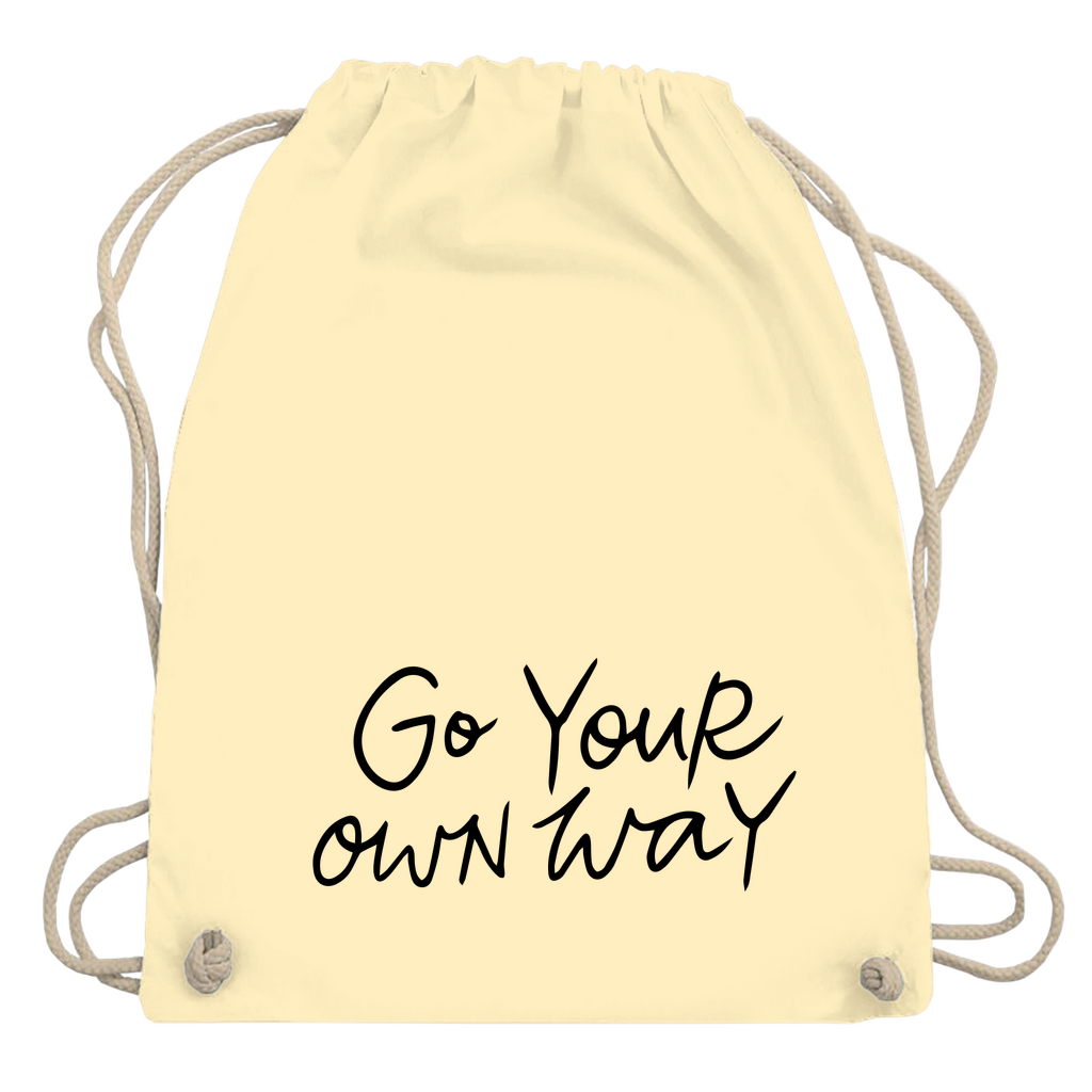 Turnbeutel "Go your own way"