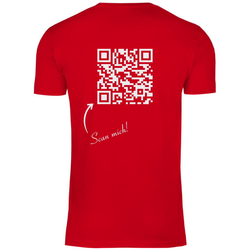 Herren T-Shirt QR Code Social-link