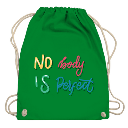 Turnbeutel "No body is perfekt"