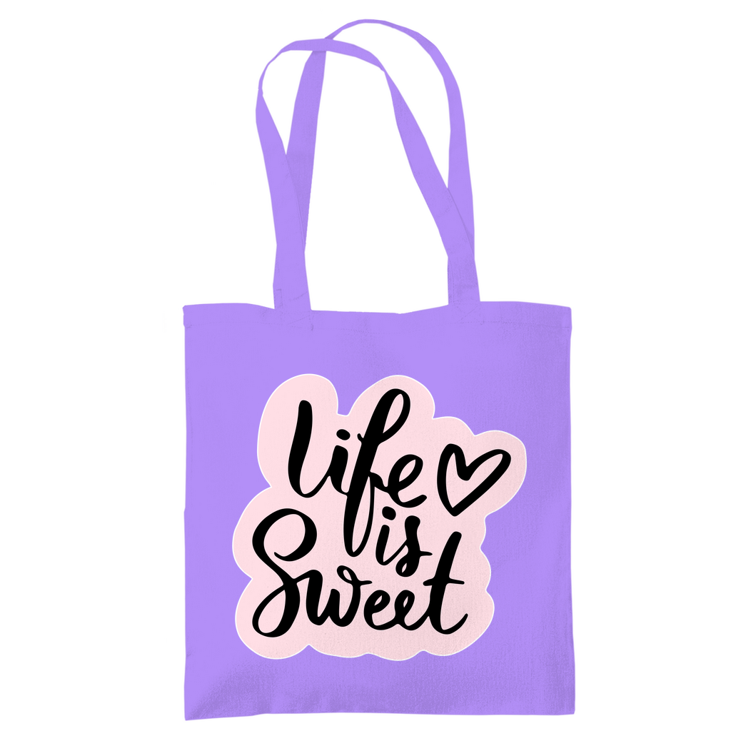 Tragetasche "Life is sweet"