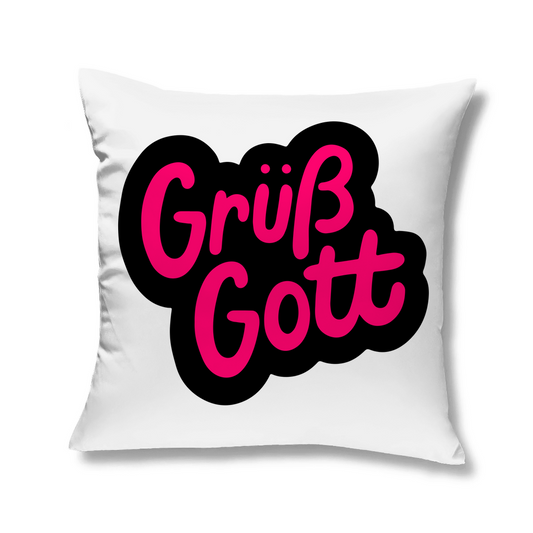 Kopfkissen "Grüß Gott" - Grafikmagie