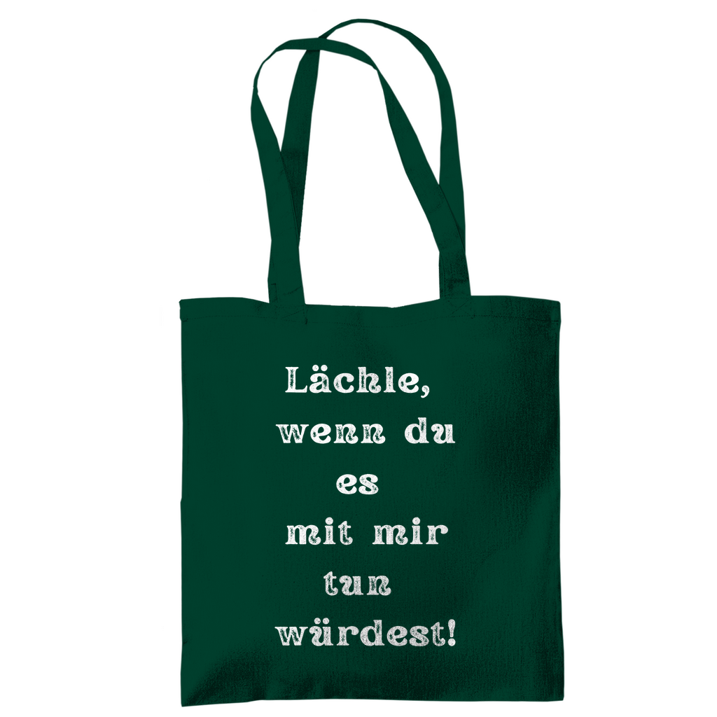 Tragetasche "Lächle wenn du mit" - Grafikmagie