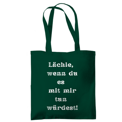 Tragetasche "Lächle wenn du mit" - Grafikmagie