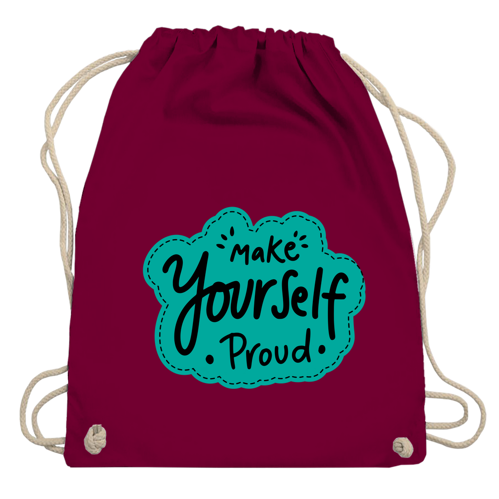 Turnbeutel "Make youself proud"