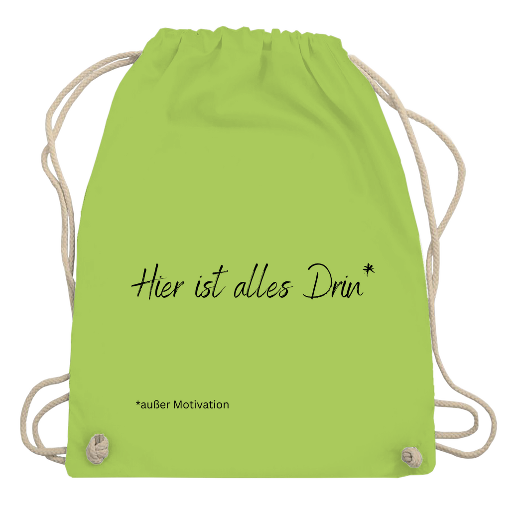 Turnbeutel "Hier ist alles drin"