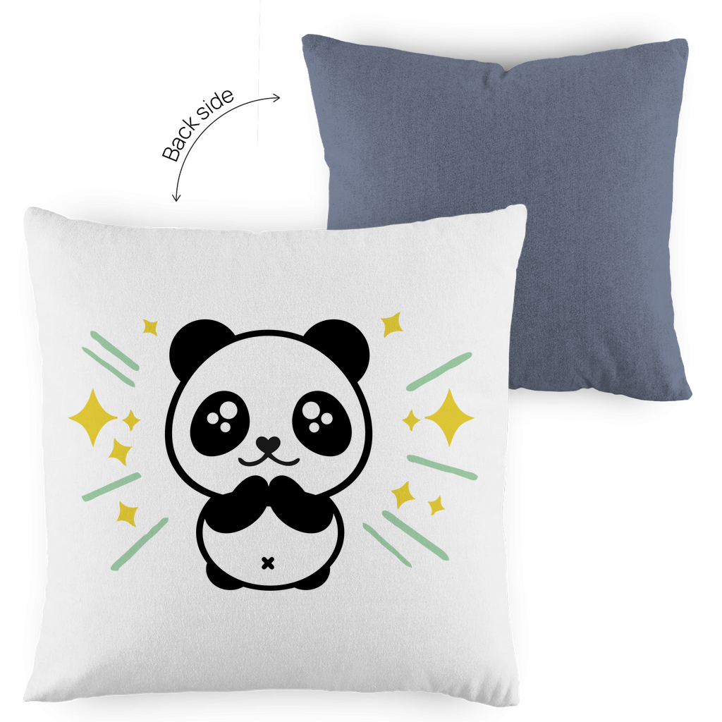 Kopfkissen zweifarbig "Panda" - Grafikmagie