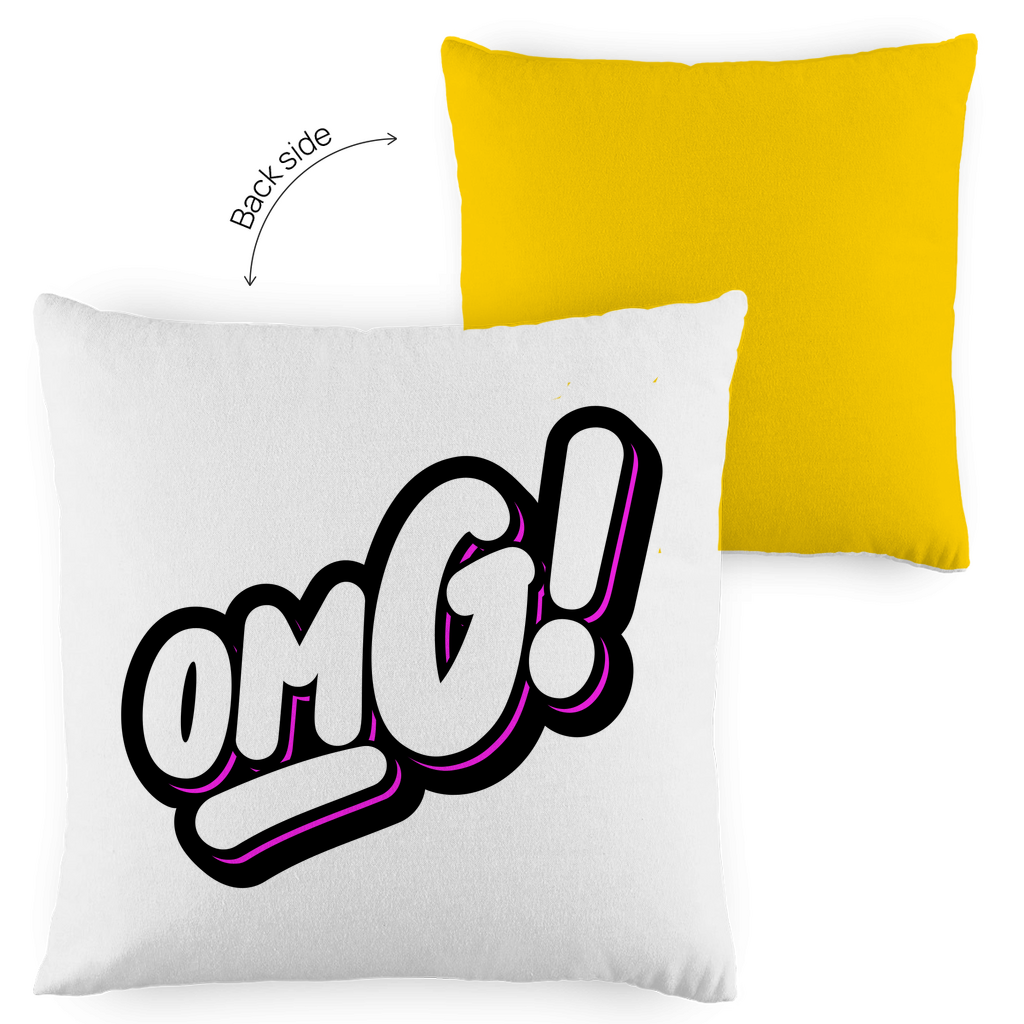Kopfkissen zweifarbig "OMG" - Grafikmagie
