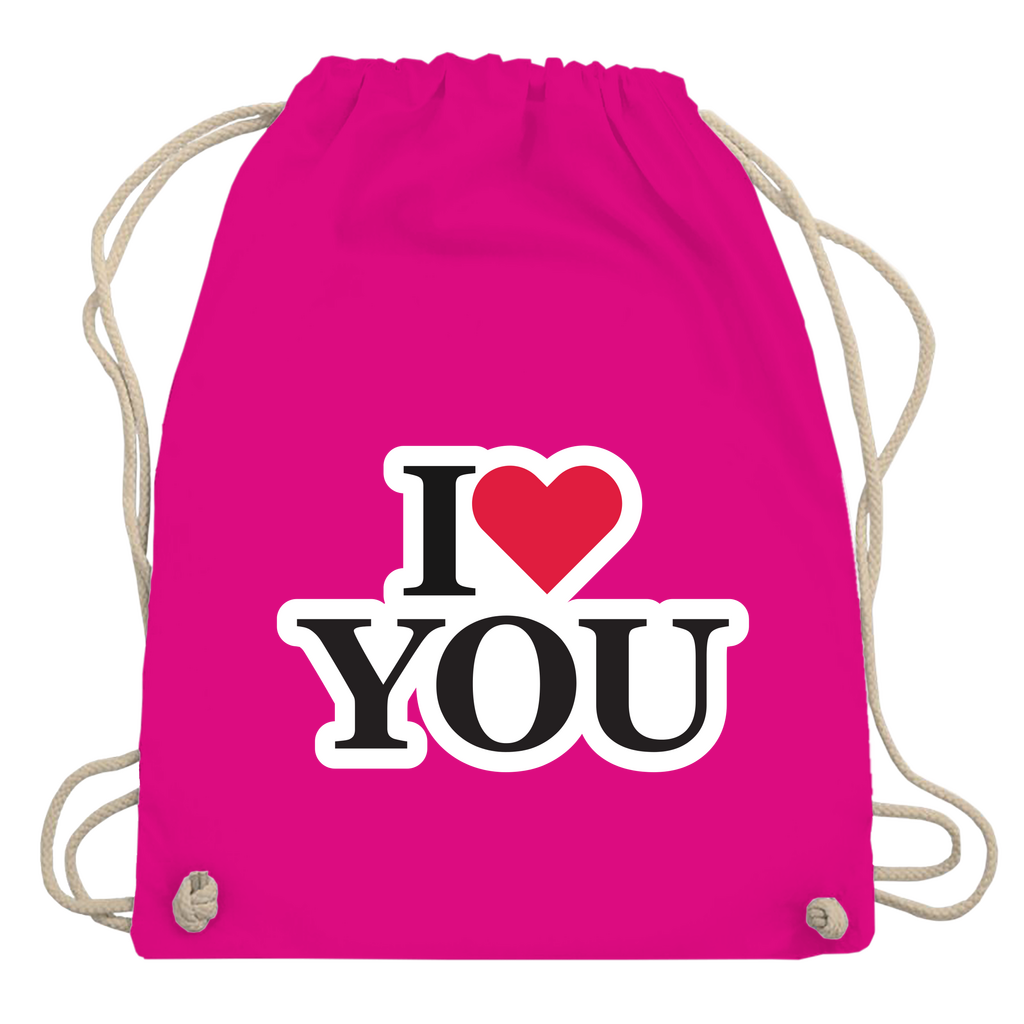 Turnbeutel "I love you"
