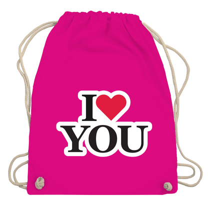 Turnbeutel "I love you"