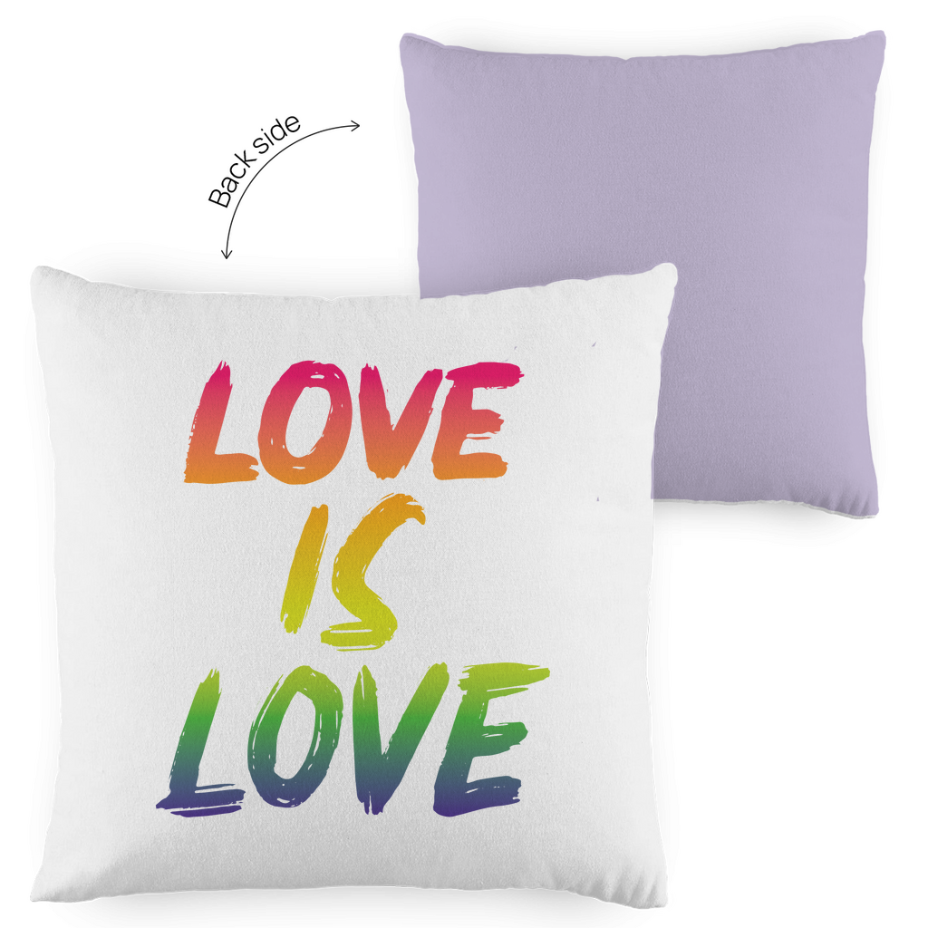 Kopfkissen zweifarbig "Love is Love" - Grafikmagie