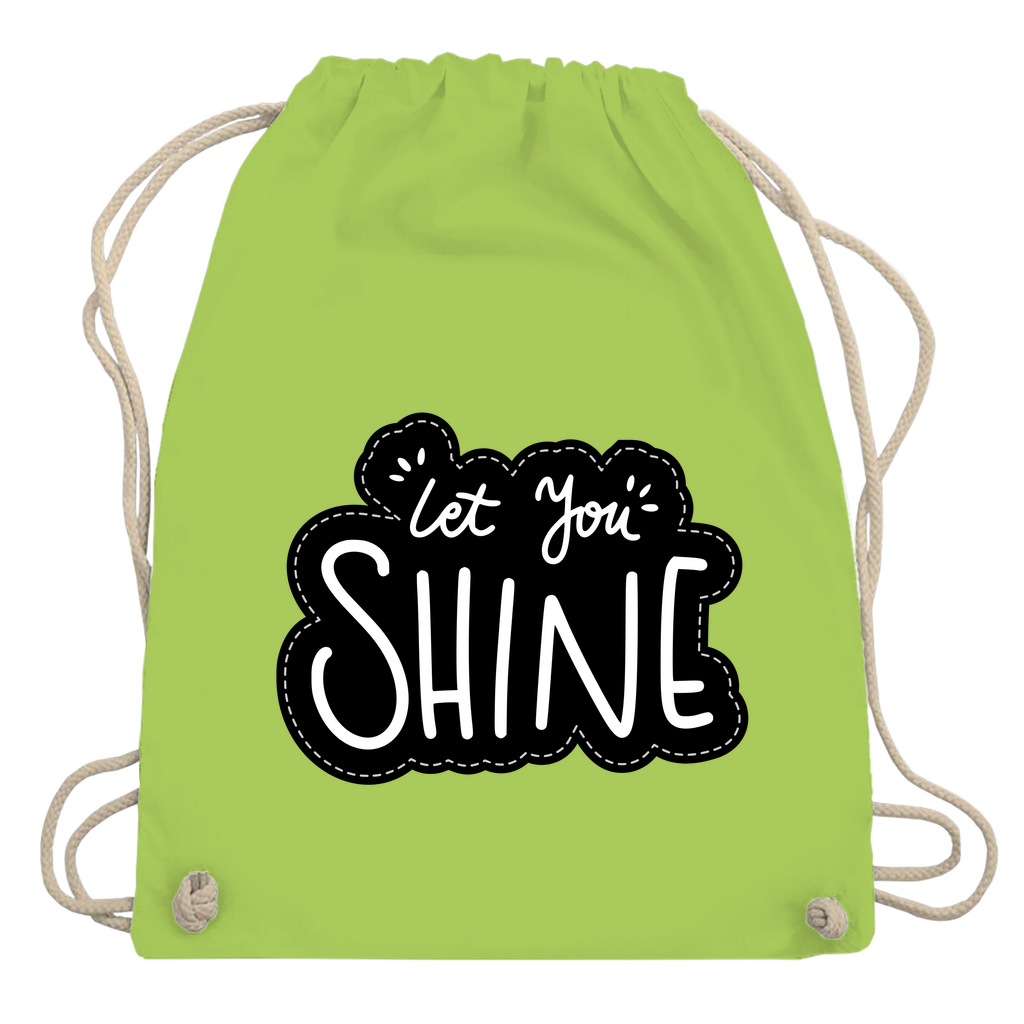 Turnbeutel "Let you shine"