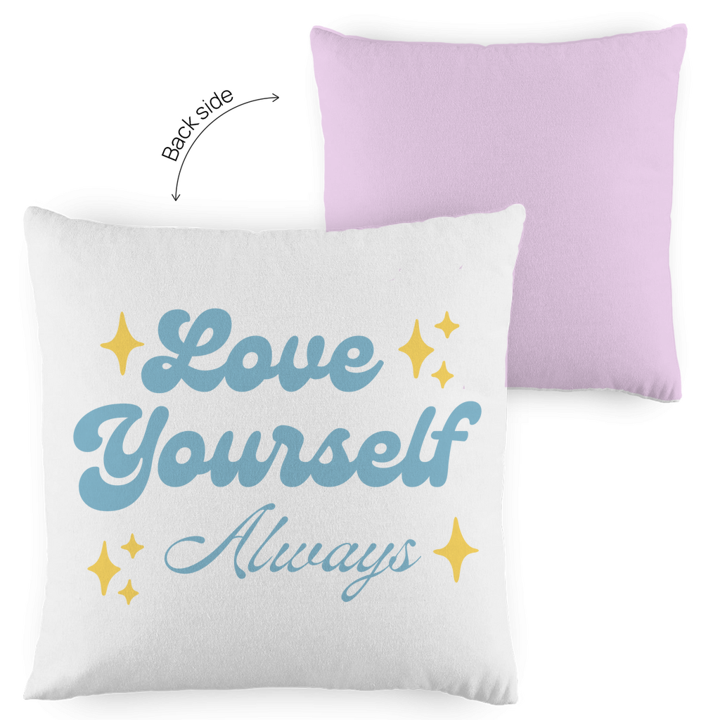 Kopfkissen zweifarbig "Love yourself Always" - Grafikmagie