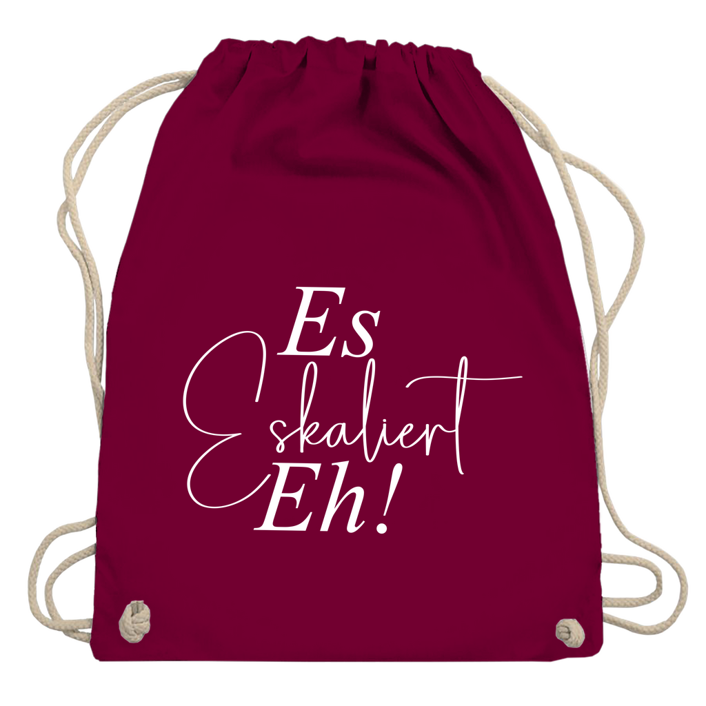 Turnbeutel "Es eskaliert eh"