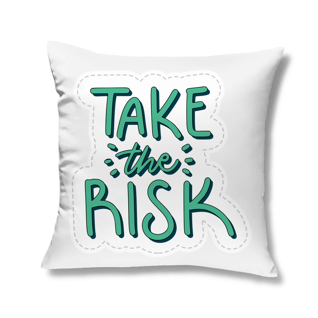 Kopfkissen "Take the risk" - Grafikmagie