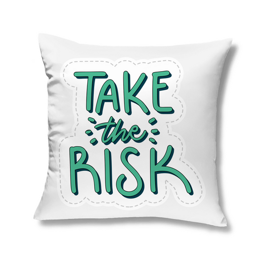 Kopfkissen "Take the risk" - Grafikmagie