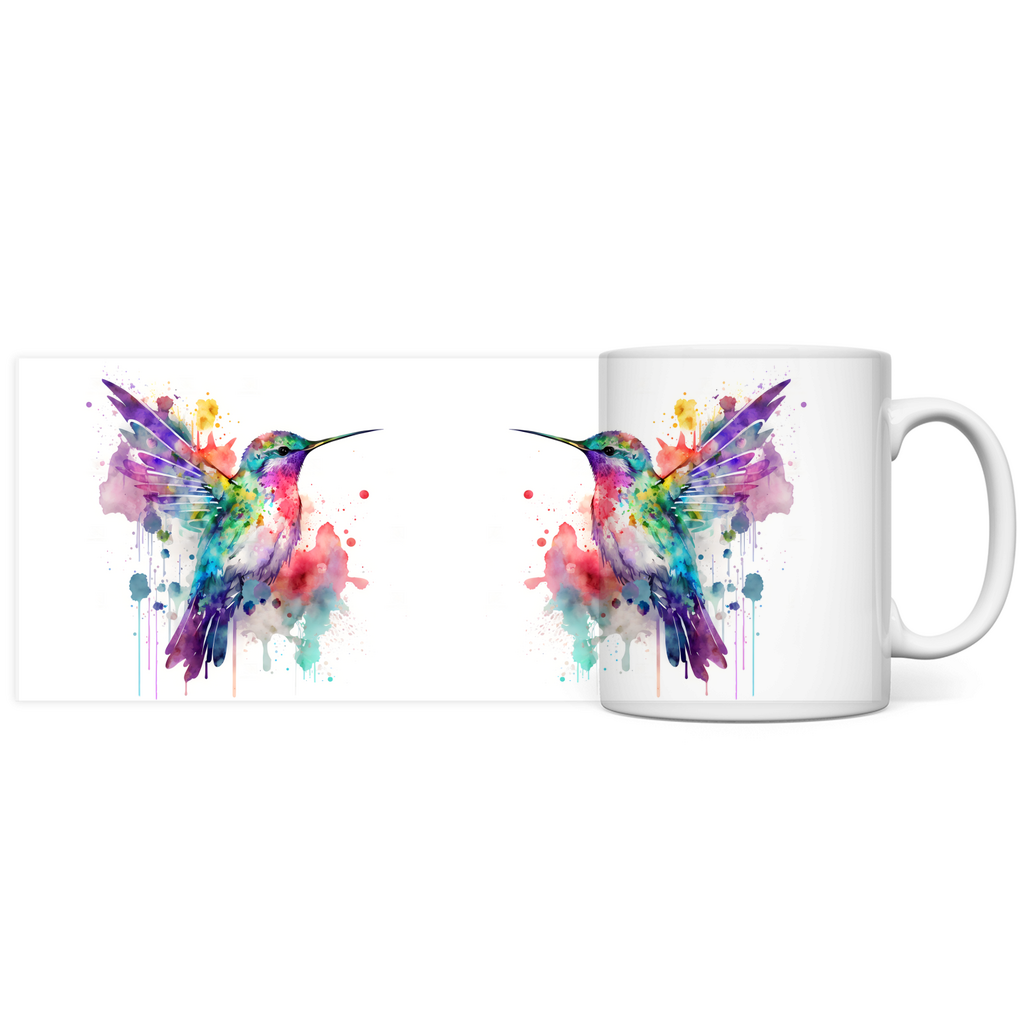 Panorama Tasse "Hummingbird" - Grafikmagie